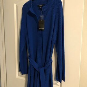 Jones Wear Royal Blue Knit Sweater Size XL NWT